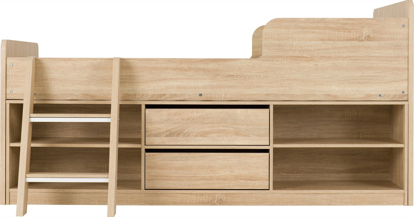 Felix Low Sleeper Bed Sonoma Oak Effect Veneer