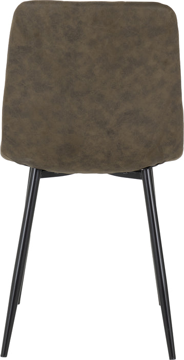 Fenton Chair (Box of 2) Olive Green Suede Fabric