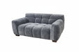 ALUXO® Harlem Sofa Range in Steel Velvet