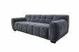ALUXO® Harlem Sofa Range in Steel Velvet