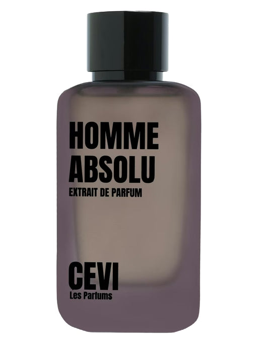 Homme Absolu by CEVI Eau de Parfum 100ml – premium matte grey perfume bottle with black cap – DS Store UK