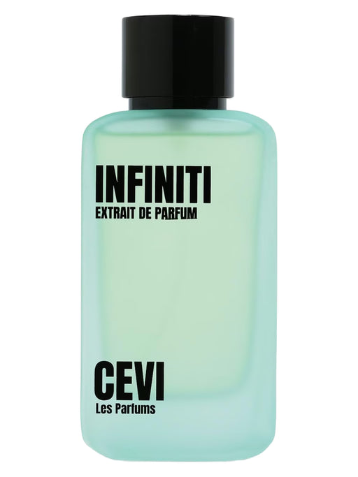 Infiniti by CEVI Eau de Parfum 100ml – modern mint-green perfume bottle with black cap – DS Store UK