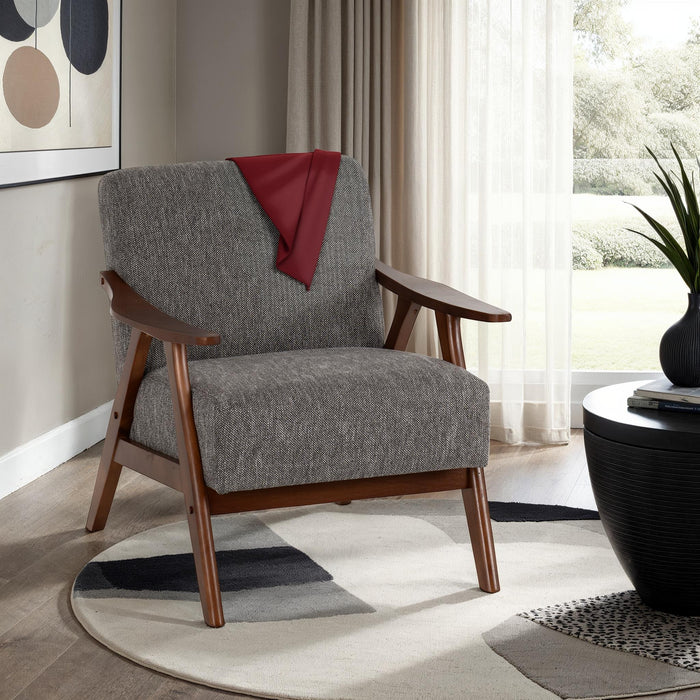 Kendra Accent Chair Grey Fabric