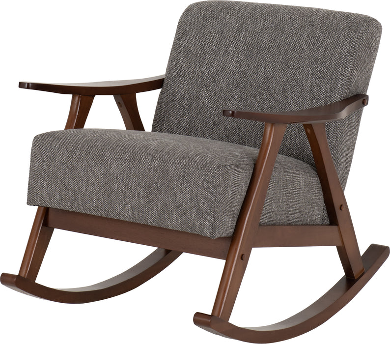 Kendra Rocking Chair Grey Fabric