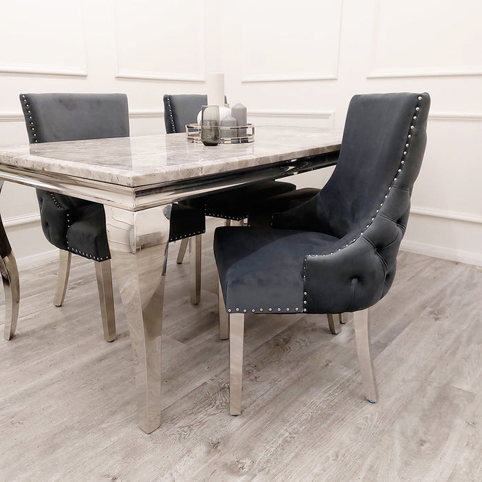 4X Kensington Beige & Chrome