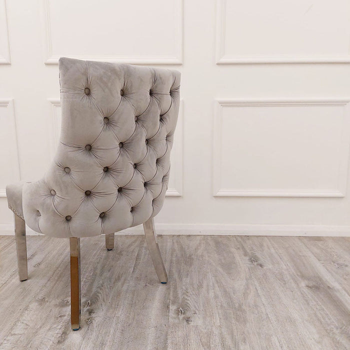 4X Kensington Beige & Chrome