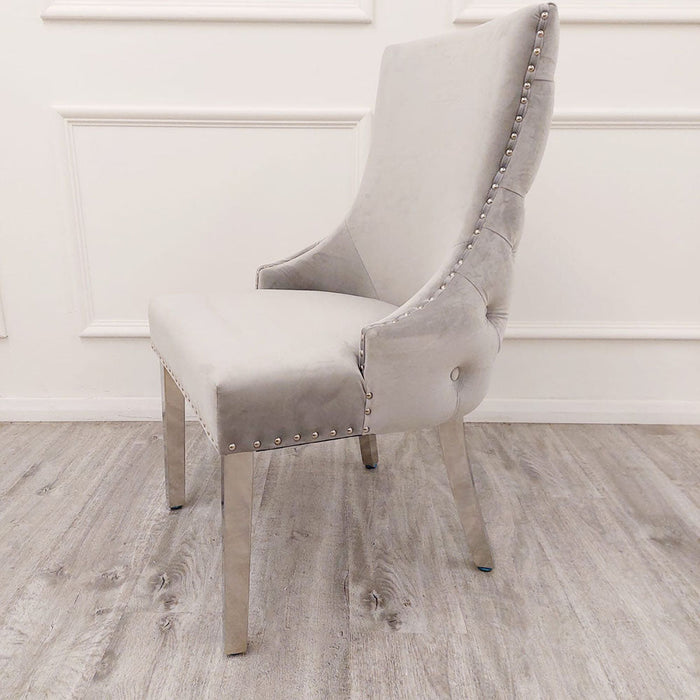 4X Kensington Beige & Chrome