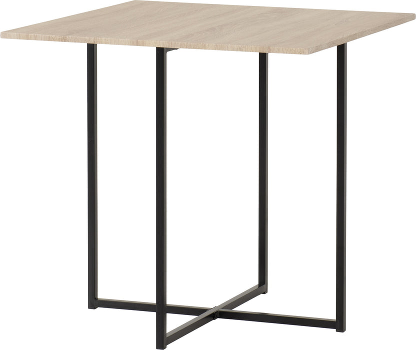 Kent 1+4 Stowaway Dining Set Sonoma Oak Effect/Black