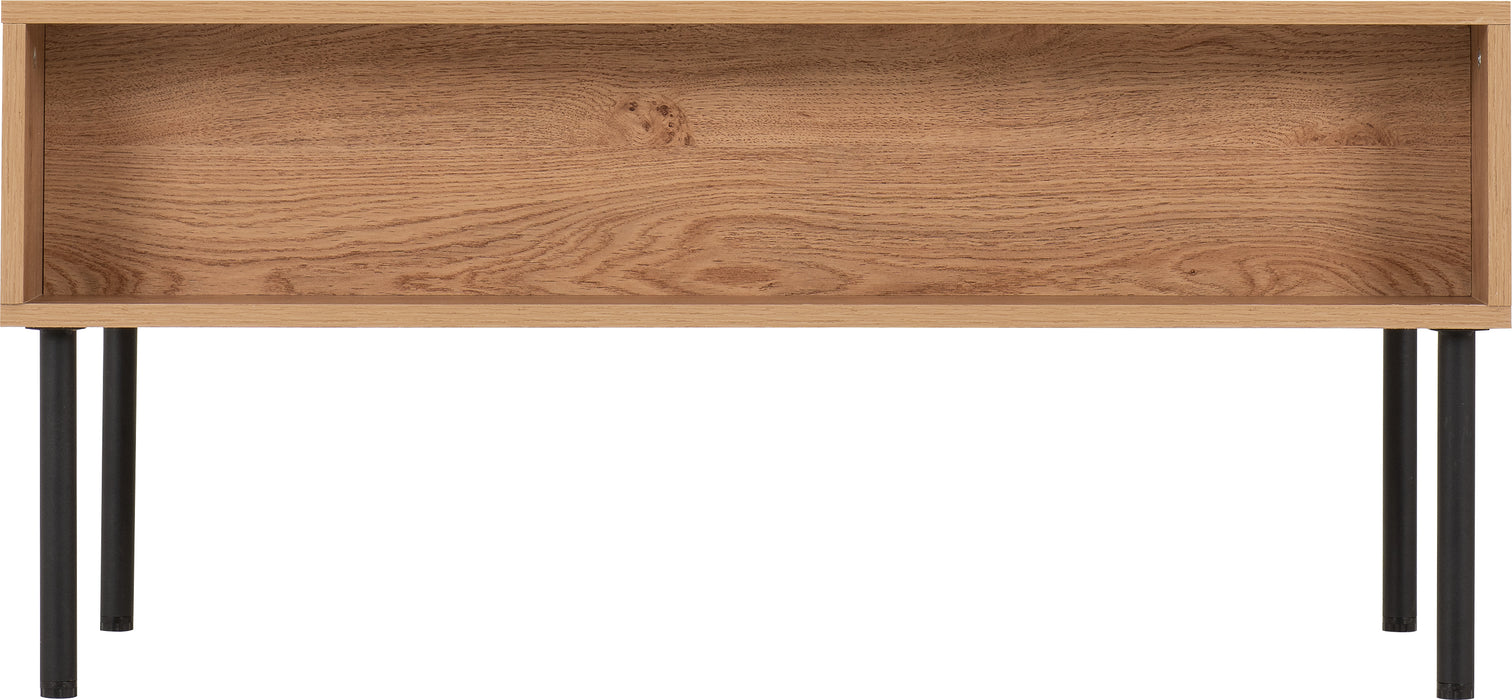 Leon 2 Drawer Coffee Table Medium Oak Effect