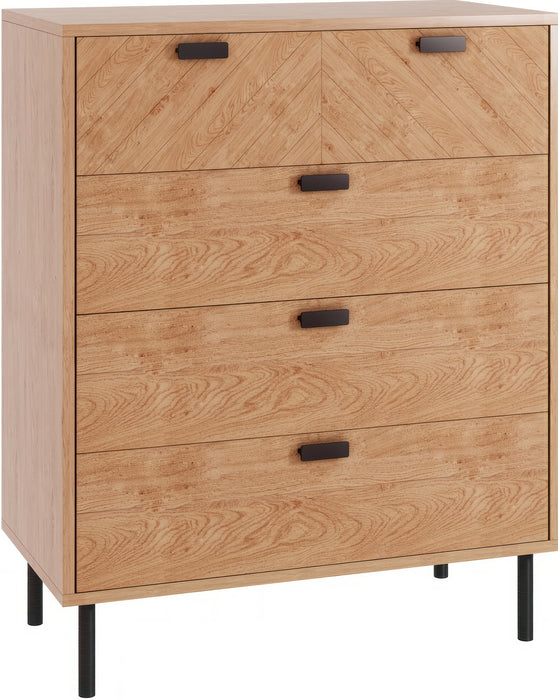 Leon 3+2 Drawer Chest Medium Oak Effect