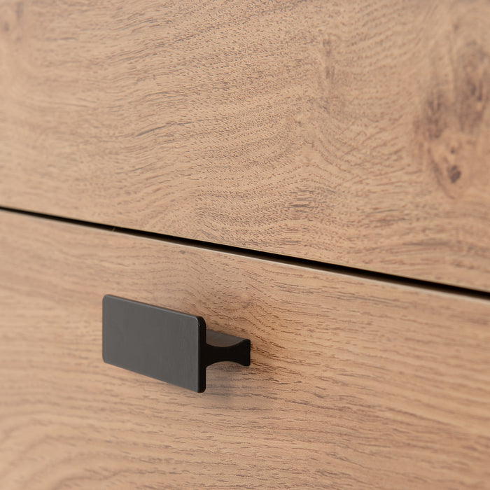 Leon 2 Drawer Coffee Table Medium Oak Effect