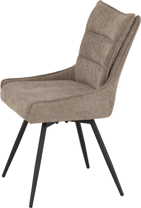Lewis Swivel Chair (2 Per Box) Fawn Fabric