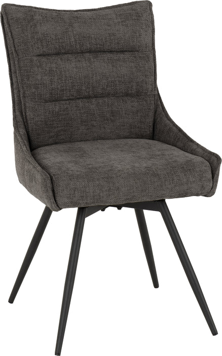 Lewis Swivel Chair (2 Per Box) Grey Fabric