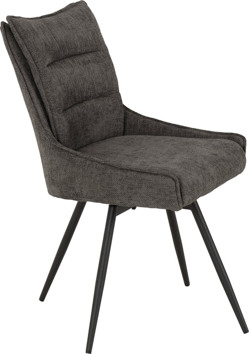Lewis Swivel Chair (2 Per Box) Grey Fabric