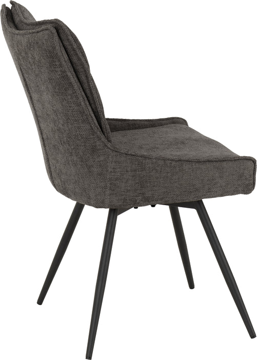 Lewis Swivel Chair (2 Per Box) Grey Fabric
