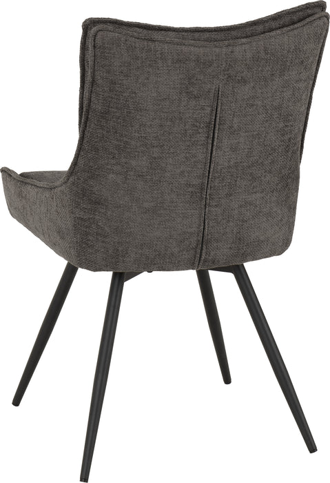 Lewis Swivel Chair (2 Per Box) Grey Fabric