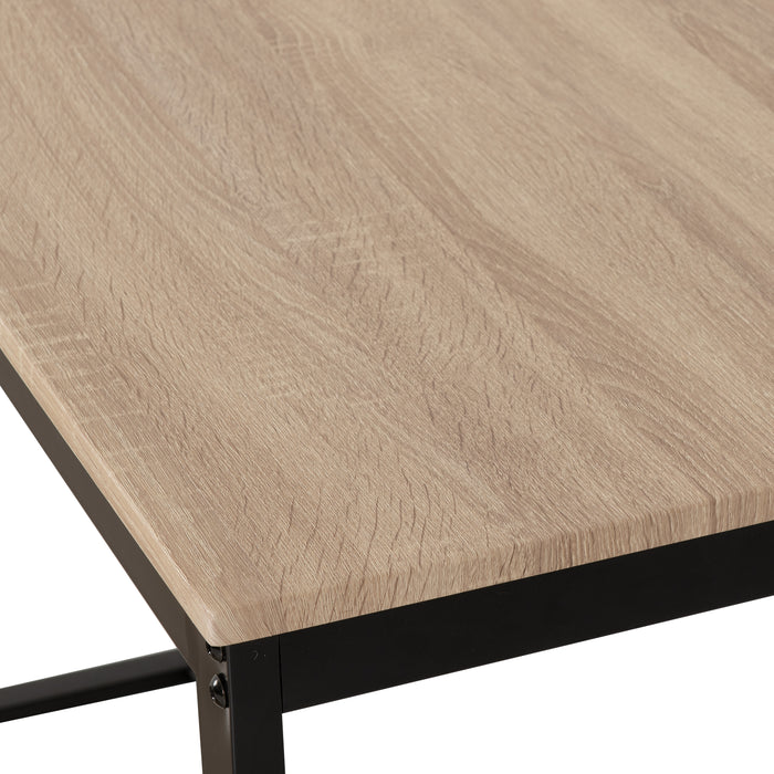 Lincoln 1+2 Dining Bench Set Sonoma Oak Effect/Black