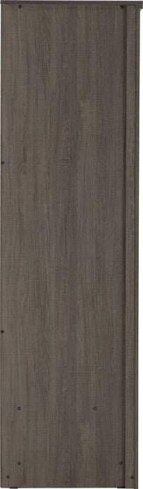 Lisbon 2 Door Wardrobe Black Wood Grain