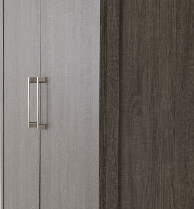 Lisbon 2 Door Wardrobe Black Wood Grain