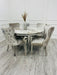 Louis Chrome Dining Table