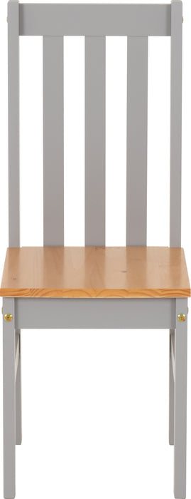 Ludlow 1+4 Dining Set Grey Slate/Oak Lacquer