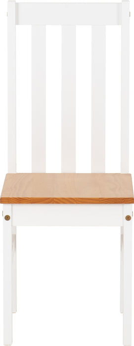 Ludlow 1+6 Dining Set White/Oak Lacquer