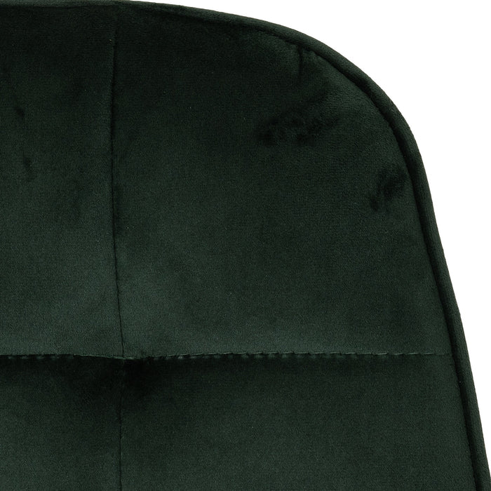 Athens Rectangular Dining Set with Lukas Chairs Concrete Effect/Black/Emerald Green Velvet