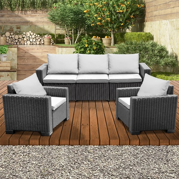 5 Seater Keter California Rattan Set