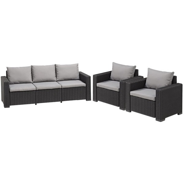 5 Seater Keter California Rattan Set