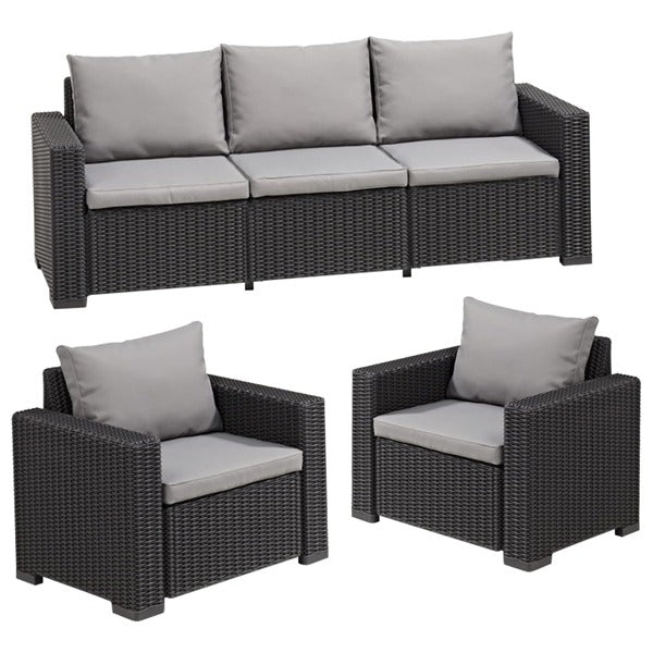 5 Seater Keter California Rattan Set