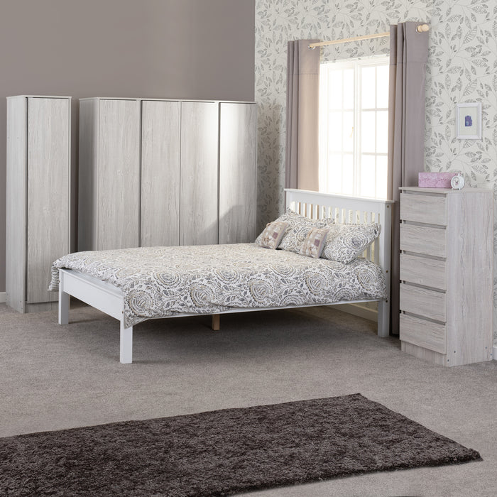Malvern 4 Door Wardrobe Urban Snow