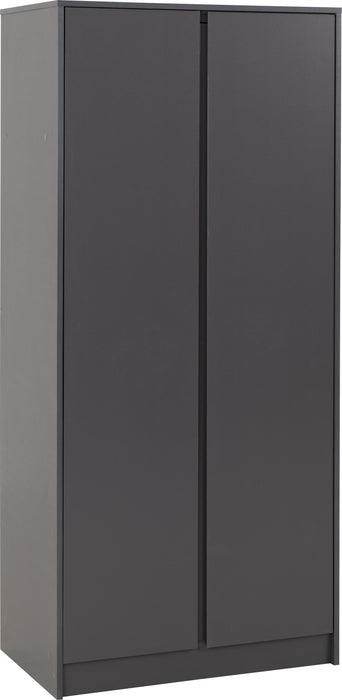 Malvern 2 Door Wardrobe Bedroom Set Grey