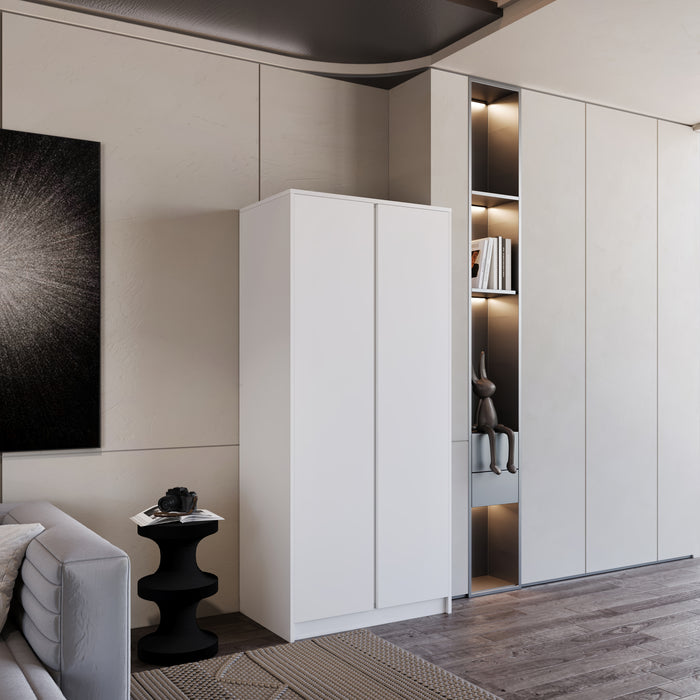 Malvern 2 Door Wardrobe White