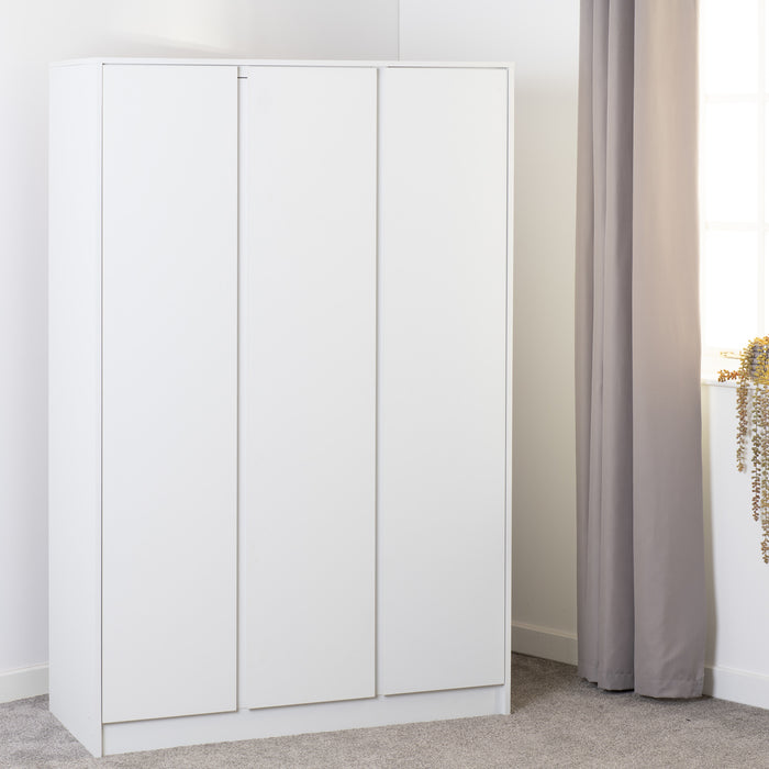 Malvern 3 Door Wardrobe White
