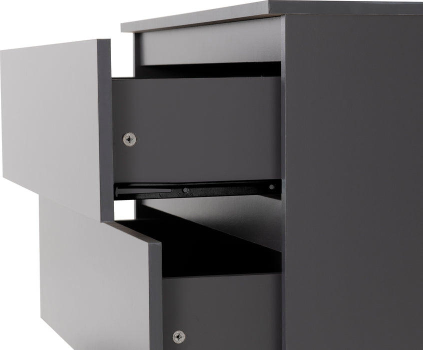 Malvern 3 Drawer Chest Grey
