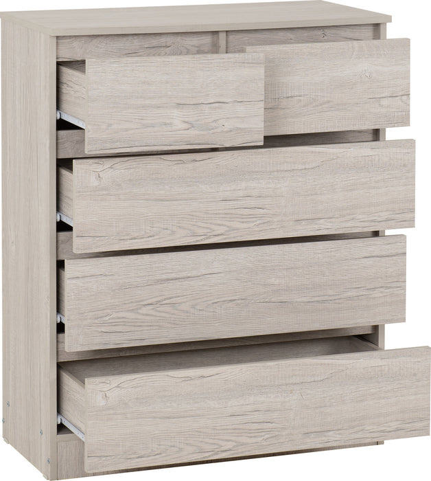 Malvern 3+2 Drawer Chest Urban Snow
