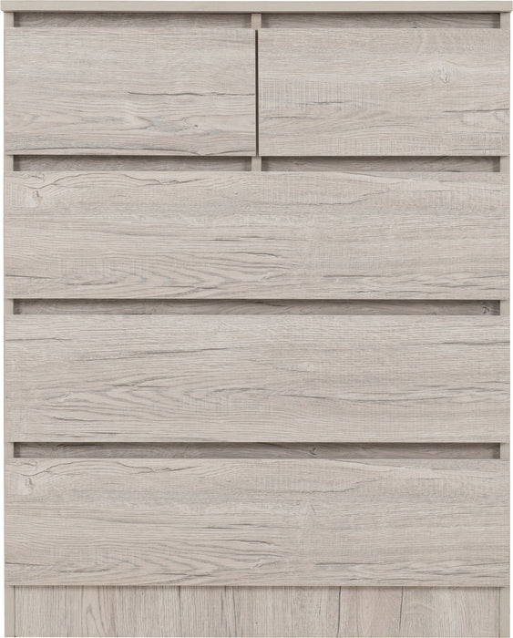 Malvern 3+2 Drawer Chest Urban Snow