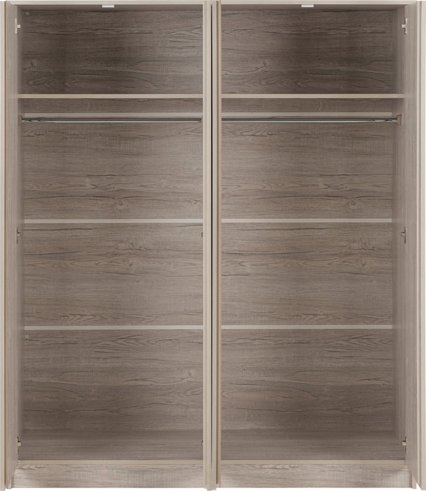 Malvern 4 Door Wardrobe Urban Snow