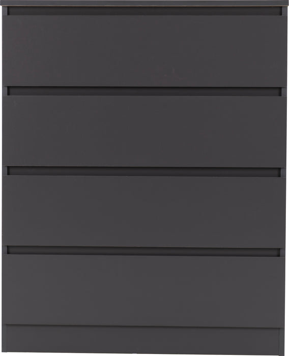 Malvern 4 Drawer Chest Grey