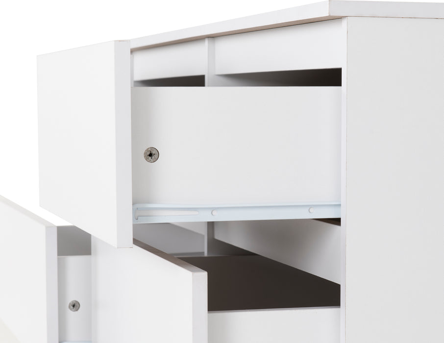 Malvern 6 Drawer Chest White