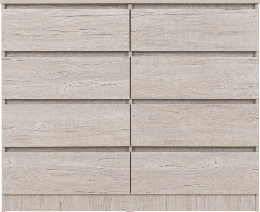 Malvern 8 Drawer Chest Urban Snow