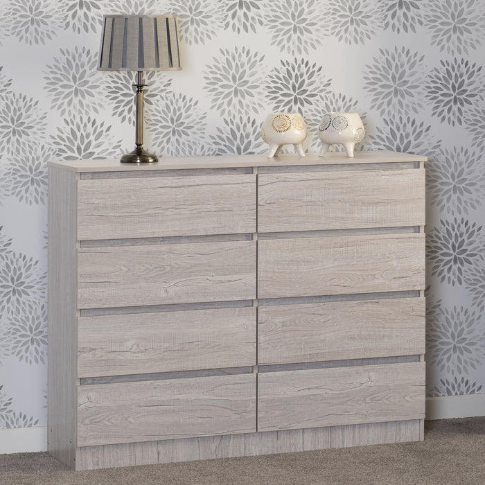 Malvern 8 Drawer Chest Urban Snow