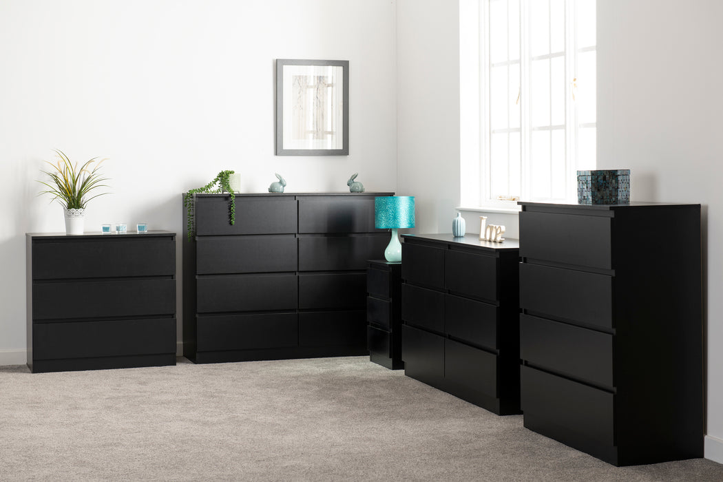 Malvern 8 Drawer Chest Black