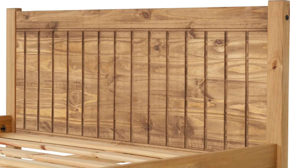 Maya 4' Bed Distressed Waxed Pine