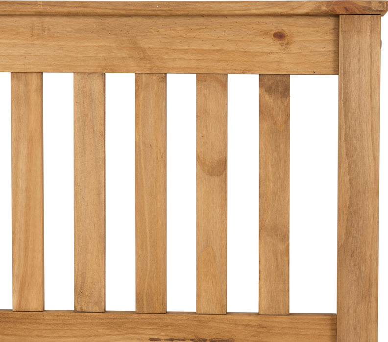 Monaco 3' Bed High Foot End Distressed Waxed Pine