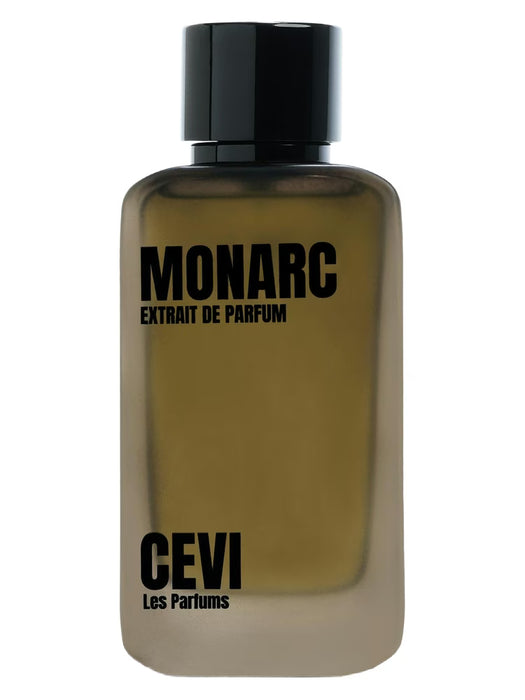 Monarc by CEVI Eau de Parfum 100ml – sophisticated beige perfume bottle with black cap – DS Store UK