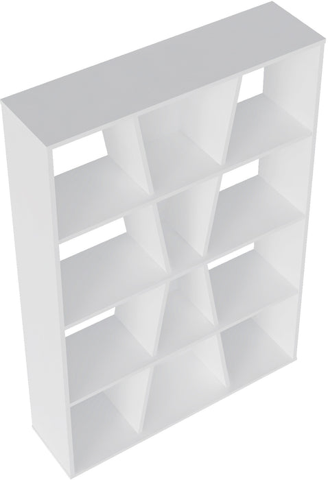 Naples Medium Bookcase White