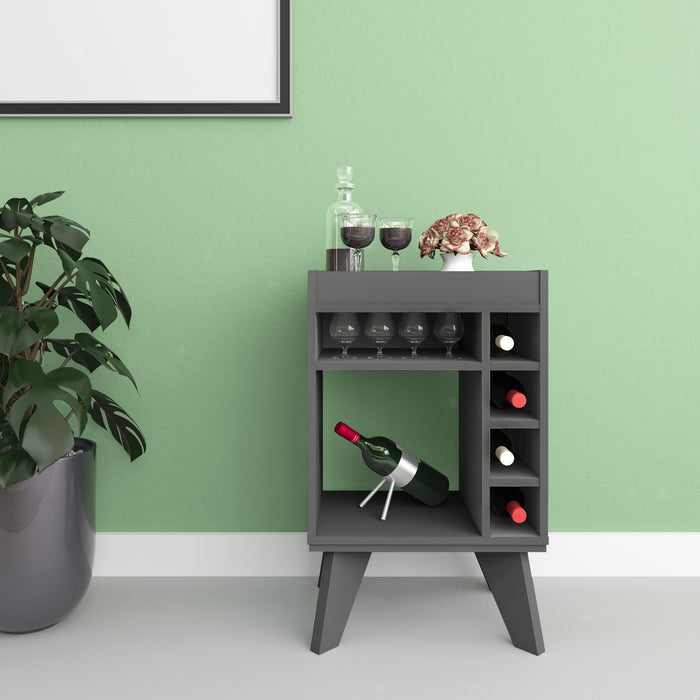 Naples Mini Bar/Side Table Grey