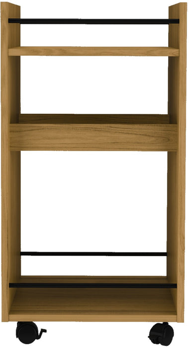 Naples Serving Cart/Side Table Oak Effect