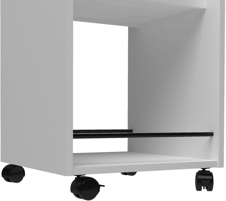 Naples Serving Cart/Side Table White